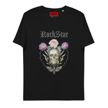 Charger l'image dans la galerie, ROCKSTAR SKULL T-shirt unisexe en coton biologique