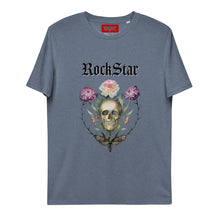 Charger l'image dans la galerie, ROCKSTAR SKULL T-shirt unisexe en coton biologique