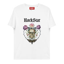 Charger l'image dans la galerie, ROCKSTAR SKULL T-shirt unisexe en coton biologique
