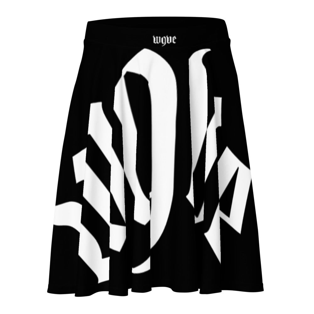 W9VE LOGO Skater Skirt