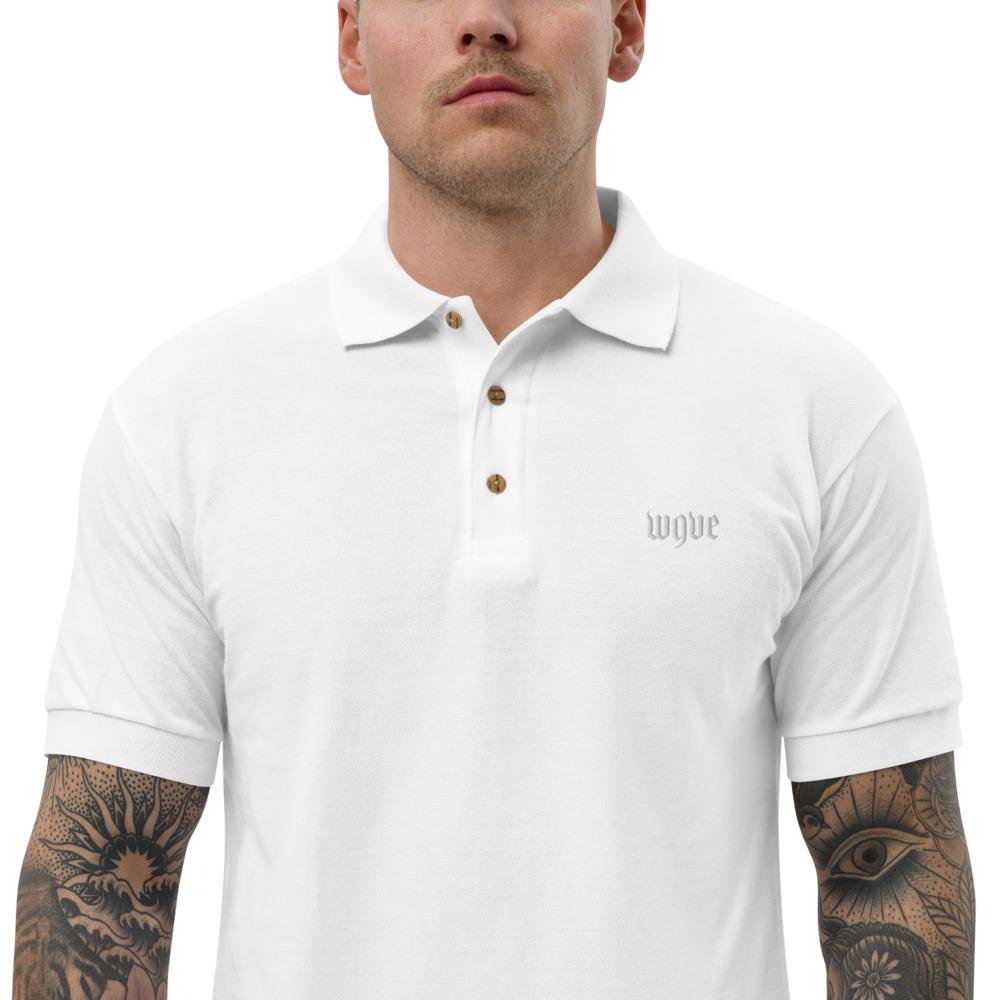 W9VE White Polo Brodé