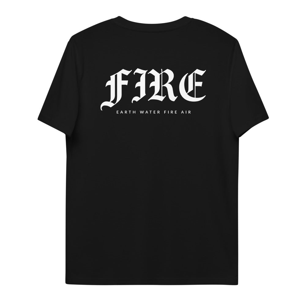 FIRE BACK T-shirt unisexe en coton biologique