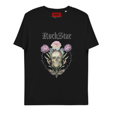 Charger l&#39;image dans la galerie, ROCKSTAR SKULL T-shirt unisexe en coton biologique
