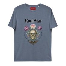 Charger l&#39;image dans la galerie, ROCKSTAR SKULL T-shirt unisexe en coton biologique
