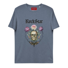 Charger l&#39;image dans la galerie, ROCKSTAR SKULL T-shirt unisexe en coton biologique
