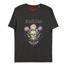 Charger l&#39;image dans la galerie, ROCKSTAR SKULL T-shirt unisexe en coton biologique
