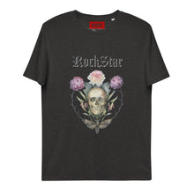 Charger l&#39;image dans la galerie, ROCKSTAR SKULL T-shirt unisexe en coton biologique
