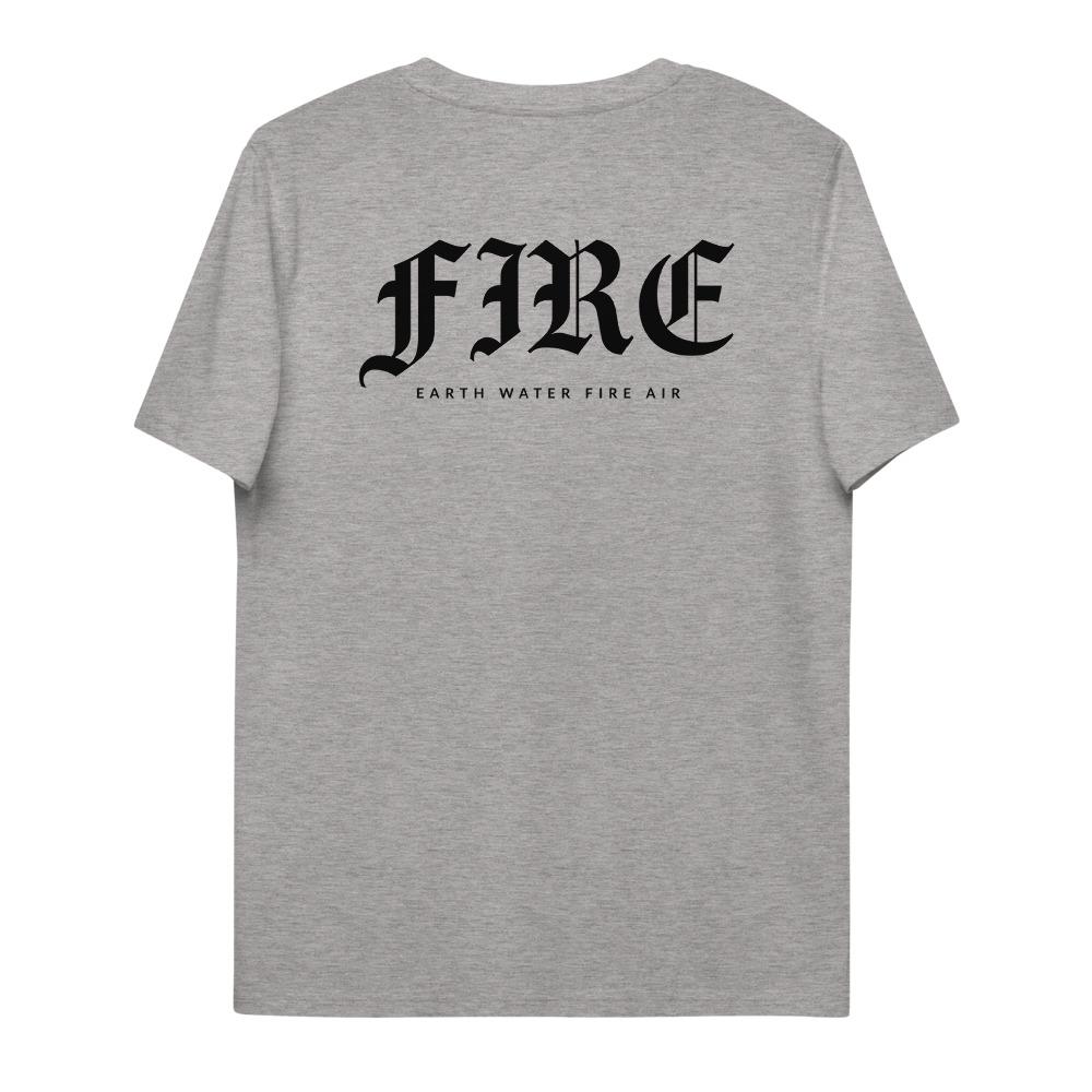 FIRE BACK T-shirt unisexe en coton biologique