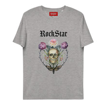 Charger l&#39;image dans la galerie, ROCKSTAR SKULL T-shirt unisexe en coton biologique
