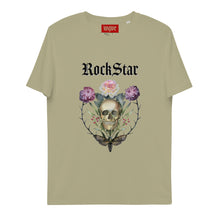 Charger l&#39;image dans la galerie, ROCKSTAR SKULL T-shirt unisexe en coton biologique
