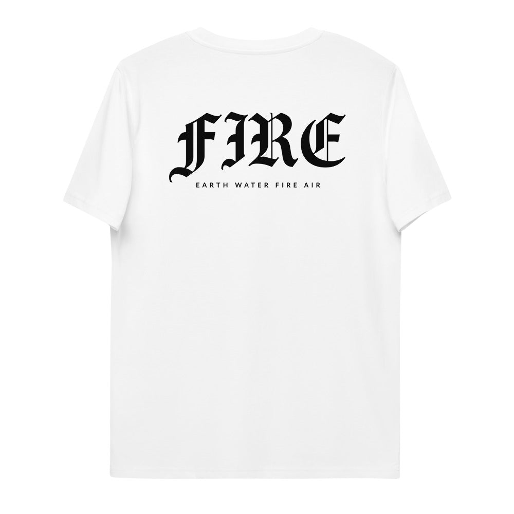 FIRE BACK T-shirt unisexe en coton biologique