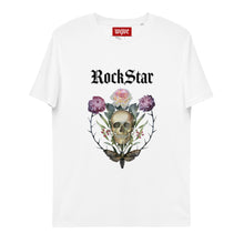 Charger l&#39;image dans la galerie, ROCKSTAR SKULL T-shirt unisexe en coton biologique
