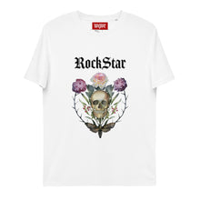 Charger l&#39;image dans la galerie, ROCKSTAR SKULL T-shirt unisexe en coton biologique
