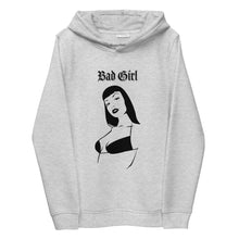 Charger l&#39;image dans la galerie, BAD GIRL II Sweat à capuche ajusté écologique pour femme
