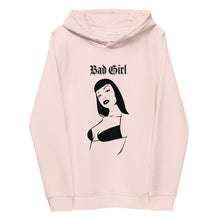 Charger l&#39;image dans la galerie, BAD GIRL II Sweat à capuche ajusté écologique pour femme
